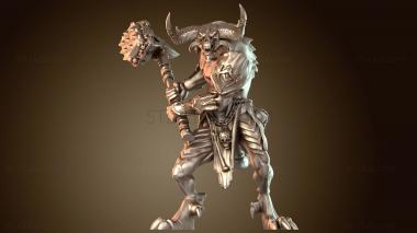 3D модель Воин Молот Защитник (STL)