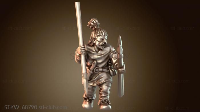 Military Воин Копьеносец Застрельщик