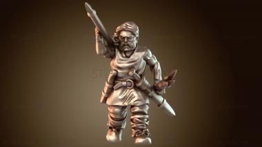 3D модель Воин Копьеносец (STL)