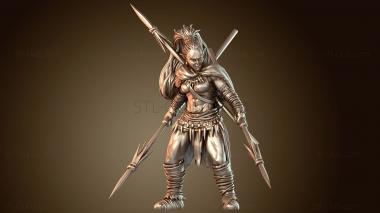 3D модель Воин Копьеносец Стрелок (STL)