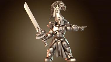 3D модель Воин-лидер-командир (STL)