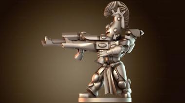 3D модель Воин Лидер Двойные Пистолеты (STL)