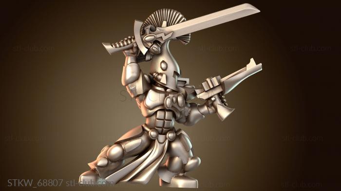 Military Эмблема «Воин-лидер с двумя пистолетами»