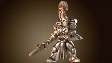 3D модель Воин-лидер-каменщик (STL)