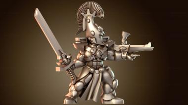 3D модель Воин-лидер, носитель копья (STL)