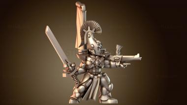 3D модель Воин-лидер, мастер меча (STL)