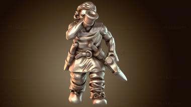 3D модель Воин-музыкант (STL)