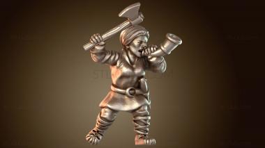 3D модель Воин Музыкант Бард (STL)