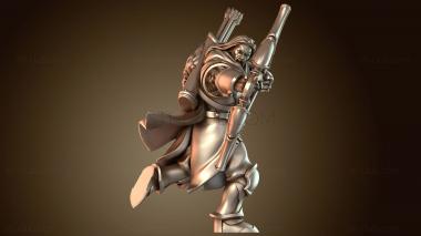 3D модель Воин Музыкант Кочевник (STL)