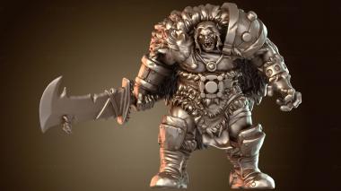 3D модель Воин Орк Берсерк (STL)