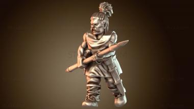 3D модель Воин Орк Военачальник (STL)