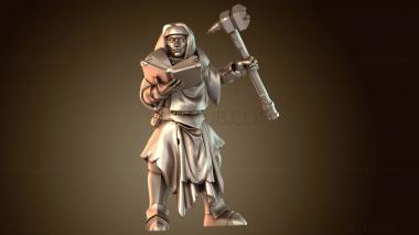 3D модель Воин Жрец Женщина (STL)