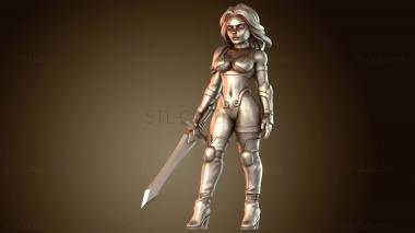3D модель Принцесса-воин (STL)
