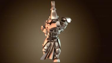 3D модель Воин, бегущий стремительно (STL)