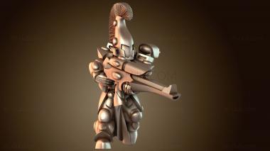 3D модель Воин, бегущий ловко (STL)