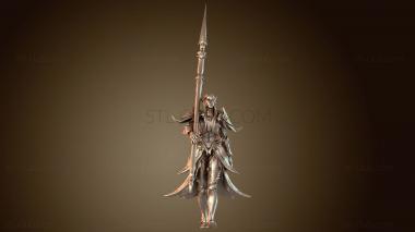 3D модель Воин-копейщик (STL)