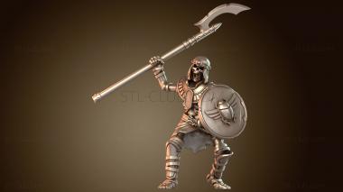 3D модель Воин Копье Страж (STL)