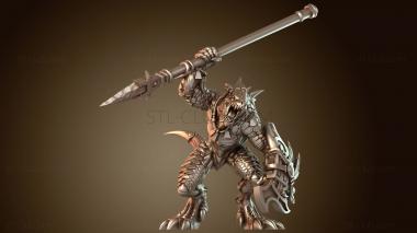 3D модель Воин Копье Защитник (STL)