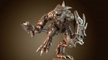 3D модель Воин-копейщик-сержант (STL)