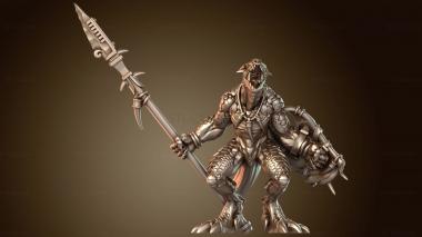 3D модель Отряд воинов-копейщиков (STL)