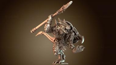 3D модель Воин Копье Воин (STL)