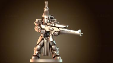 3D модель Воин Стоящий Защитник (STL)