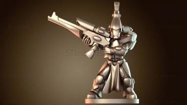 3D модель Воин Стоящий Боец (STL)