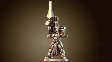 3D модель Воин, стоящий гладиатор (STL)