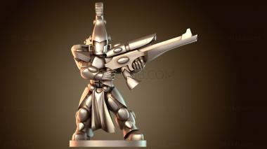 3D модель Воин, стоящий солдат (STL)