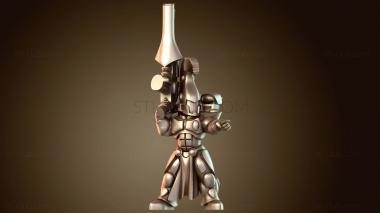 3D модель Воин, стоящий на страже (STL)