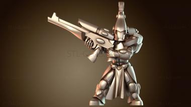 3D модель Воин Полоски Бронированные (STL)