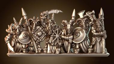 3D модель Воин снимает боевые полосы (STL)