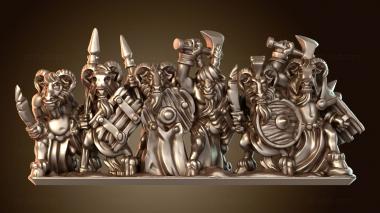 3D модель Воин снимает рок (STL)