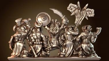 3D модель Воин снимает копье (STL)