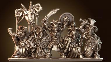 3D модель Воин Полоски Благородный (STL)