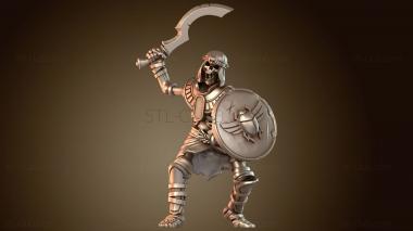 3D модель Воин Меч Рыцарь (STL)