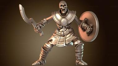 3D модель Воин-владелец меча (STL)