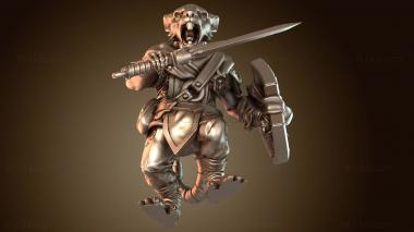 3D модель Воин Меч Паладин (STL)