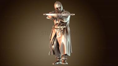 3D модель Воин Тевтон Арбалетчик Длинный Лук (STL)
