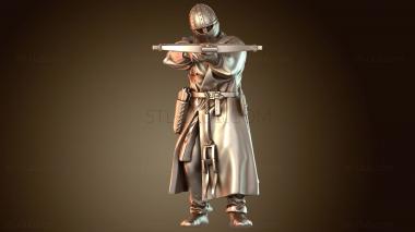 3D модель Воин Тевтонский Всадник (STL)