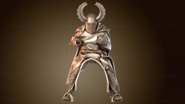 3D модель Воин Тевтонский Рыцарь в Броне (STL)