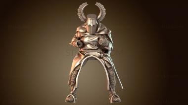 3D модель Воин Тевтонский Рыцарь Войны (STL)