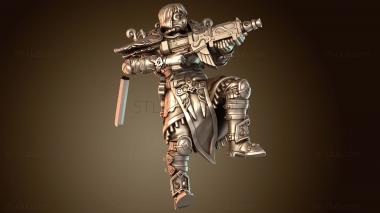 3D модель Волосы воинов вулканические (STL)