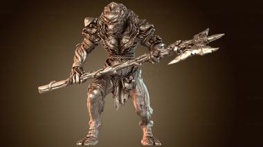 3D модель Воины Алебардист Налетчик (STL)