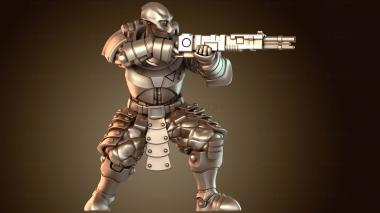 3D модель Воины буйствуют (STL)