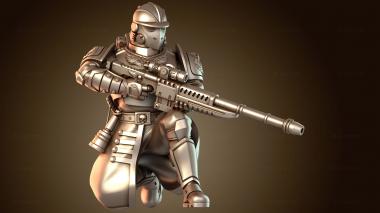 3D модель Специалист по снайперской винтовке (STL)