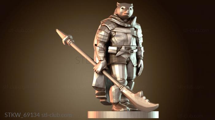 Military Рыцарь с медвежьими рогами