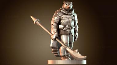 3D модель Рыцарь с медвежьими рогами (STL)