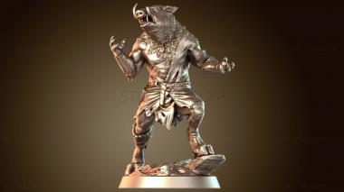 3D модель Оборотень-крокодил болотный владыка (STL)