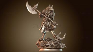 3D модель Оборотень-варвар Ариана Грейвульф (STL)